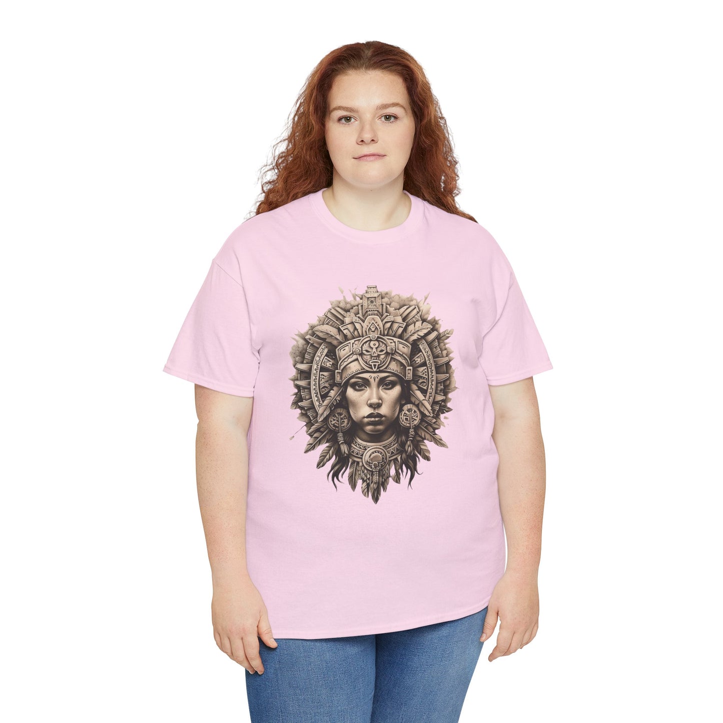 Aztec Woman 1 (Gildan · 5000) Unisex Heavy Cotton Tee