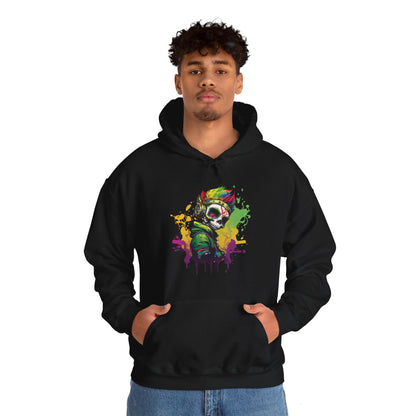 A Colorful Animated Skelly for Adults 1 Unisex Heavy Blend™ Hooded Sweatshirt