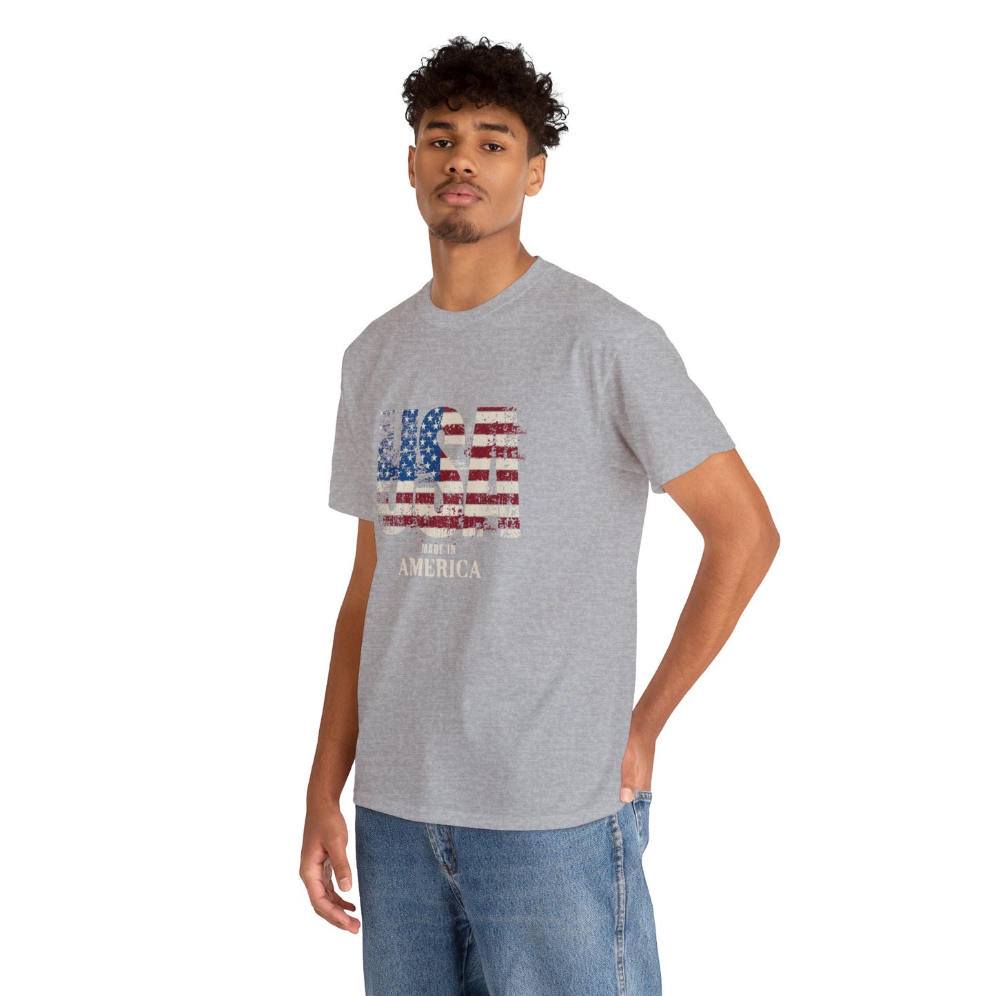 Made in the USA for Adults (Gildan · 5000) Unisex Heavy Cotton Tee