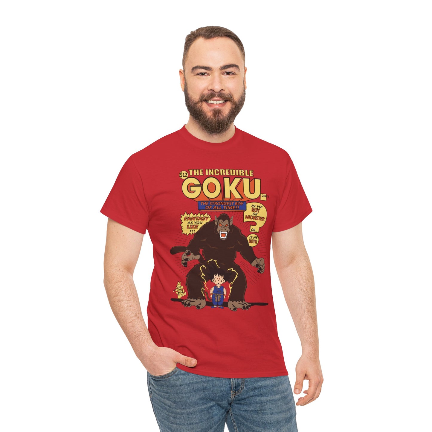 Goku Comic (Gildan · 5000) Unisex Heavy Cotton Tee