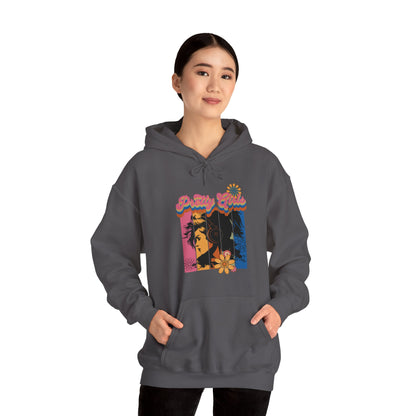 Colorful Floral Pretty Girls for Adults Unisex Heavy Blend™ Hooded Sweatshirt