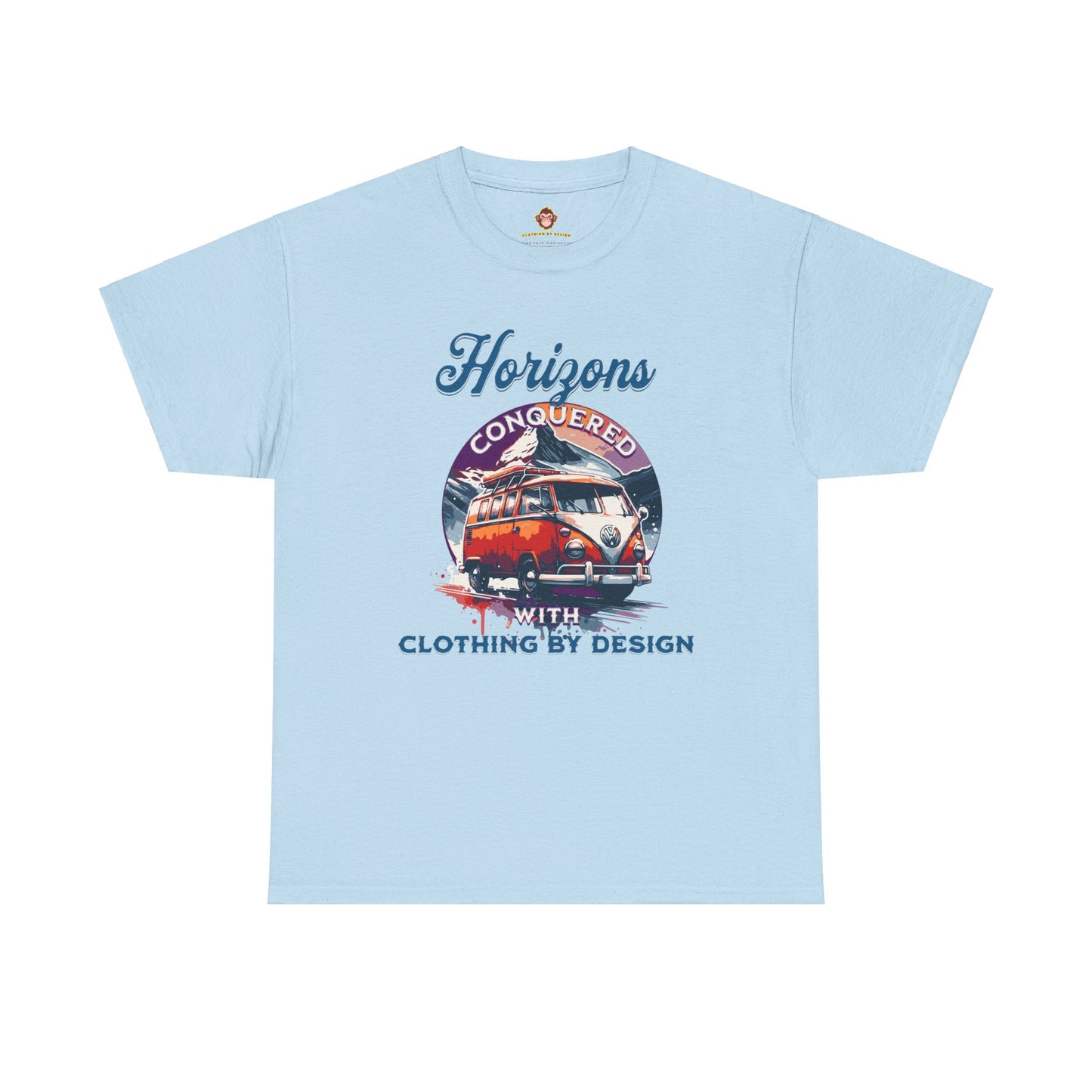 Horizons Conquered with Clothing By Design (Gildan · 5000) Unisex Heavy Cotton Tee