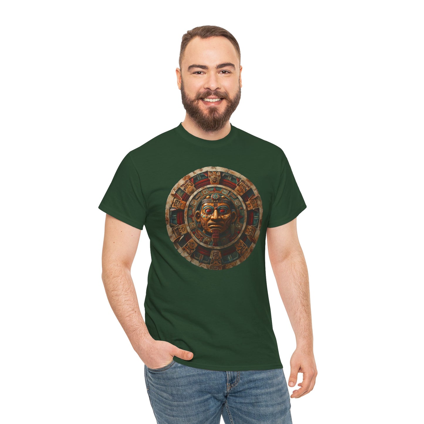 Mayan Calendar 1 (Gildan · 5000) Unisex Heavy Cotton Tee