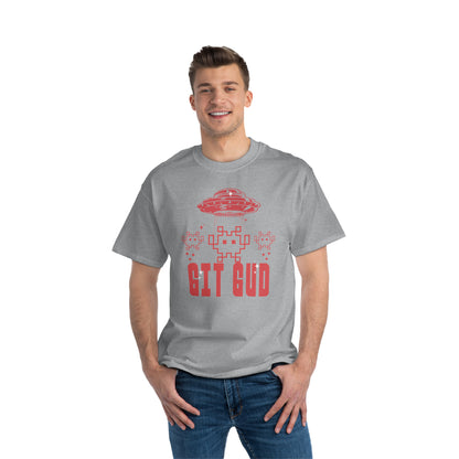 Retro GIT GUD Invaders for Adults 6 Beefy-T® Short-Sleeve T-Shirt