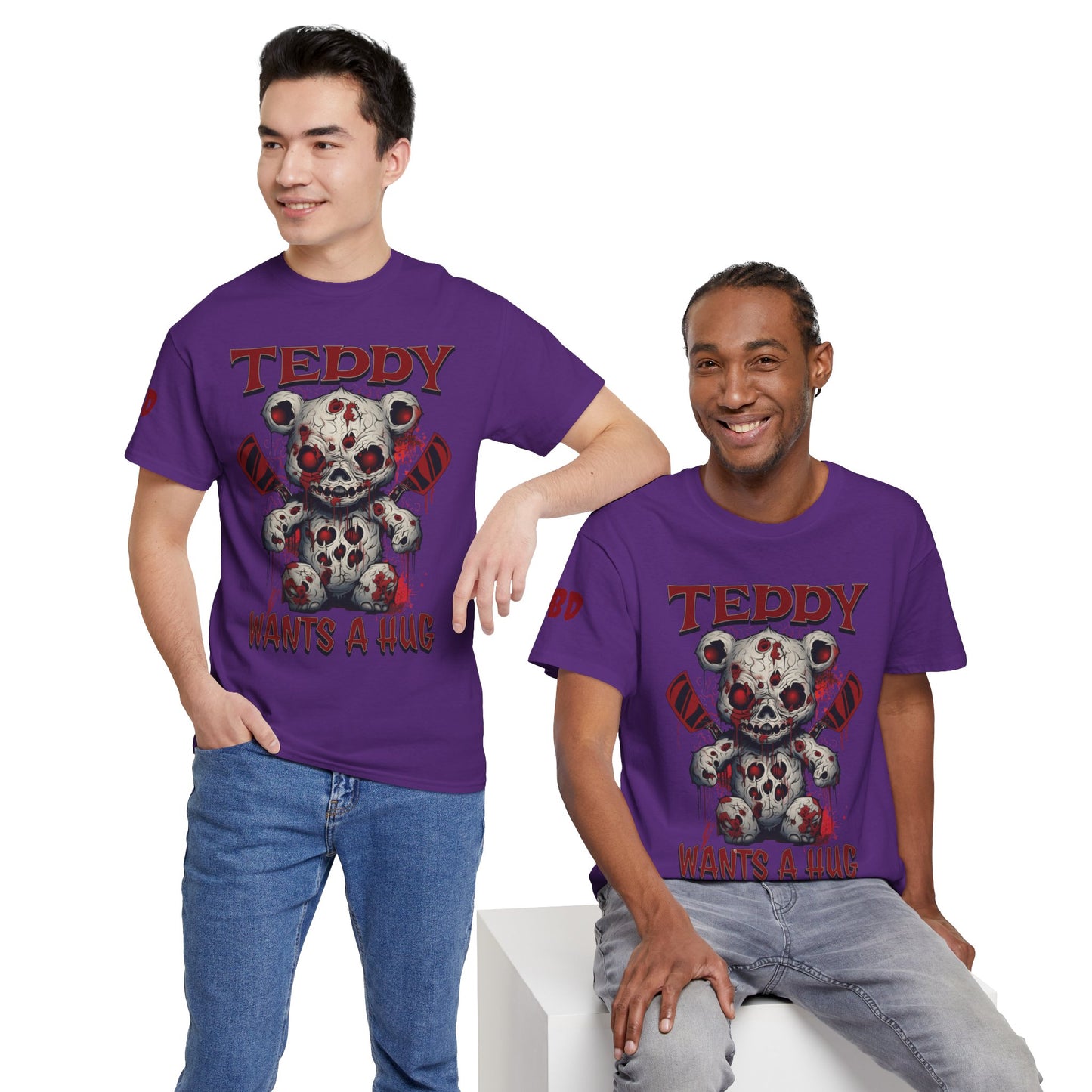 Halloween Evil Teddy Bear Unisex Tee