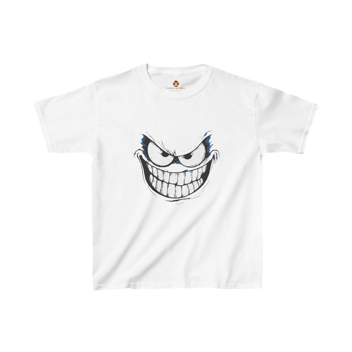 Youth Tee - Evil Grin Halloween Shirt for Kids