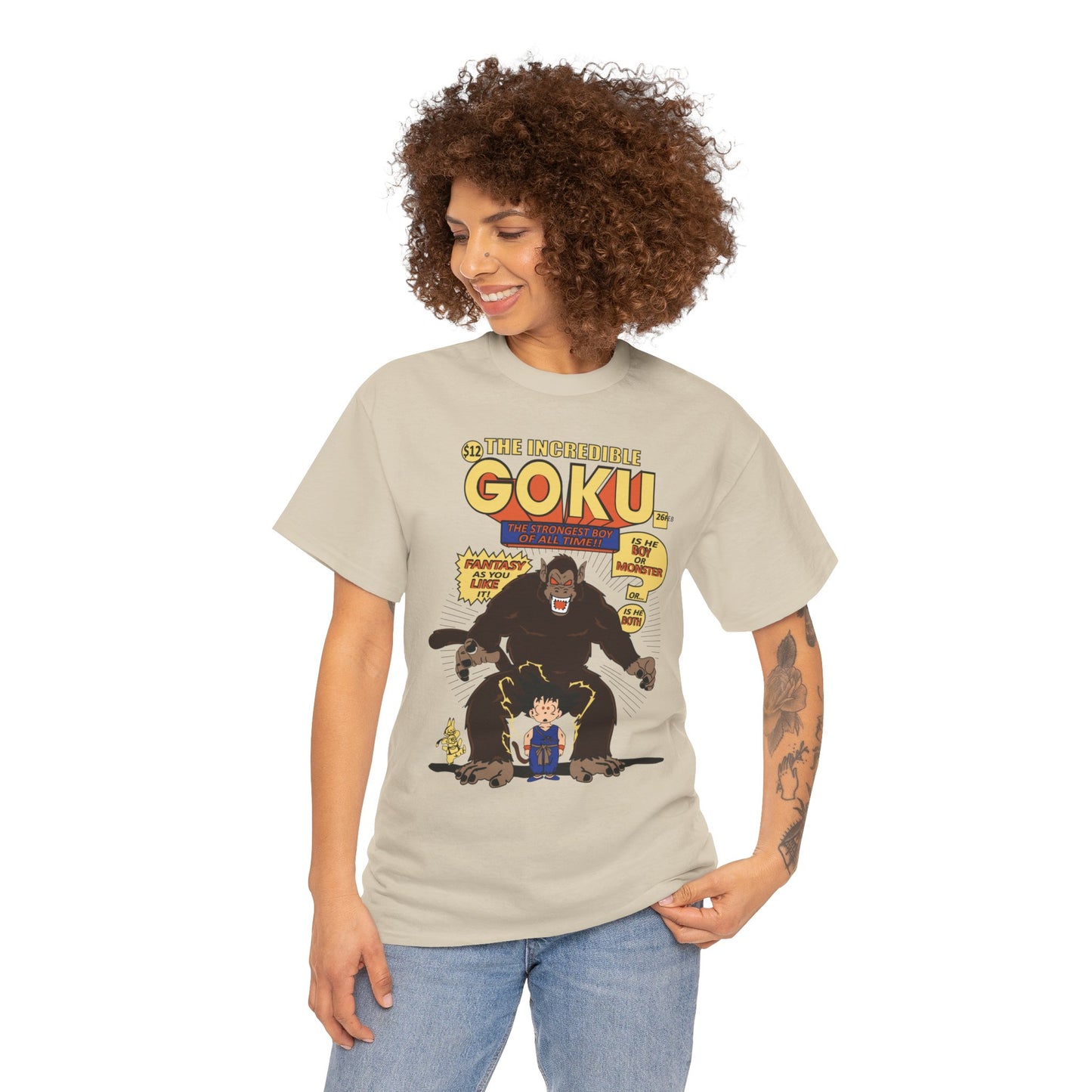 Goku Comic (Gildan · 5000) Unisex Heavy Cotton Tee