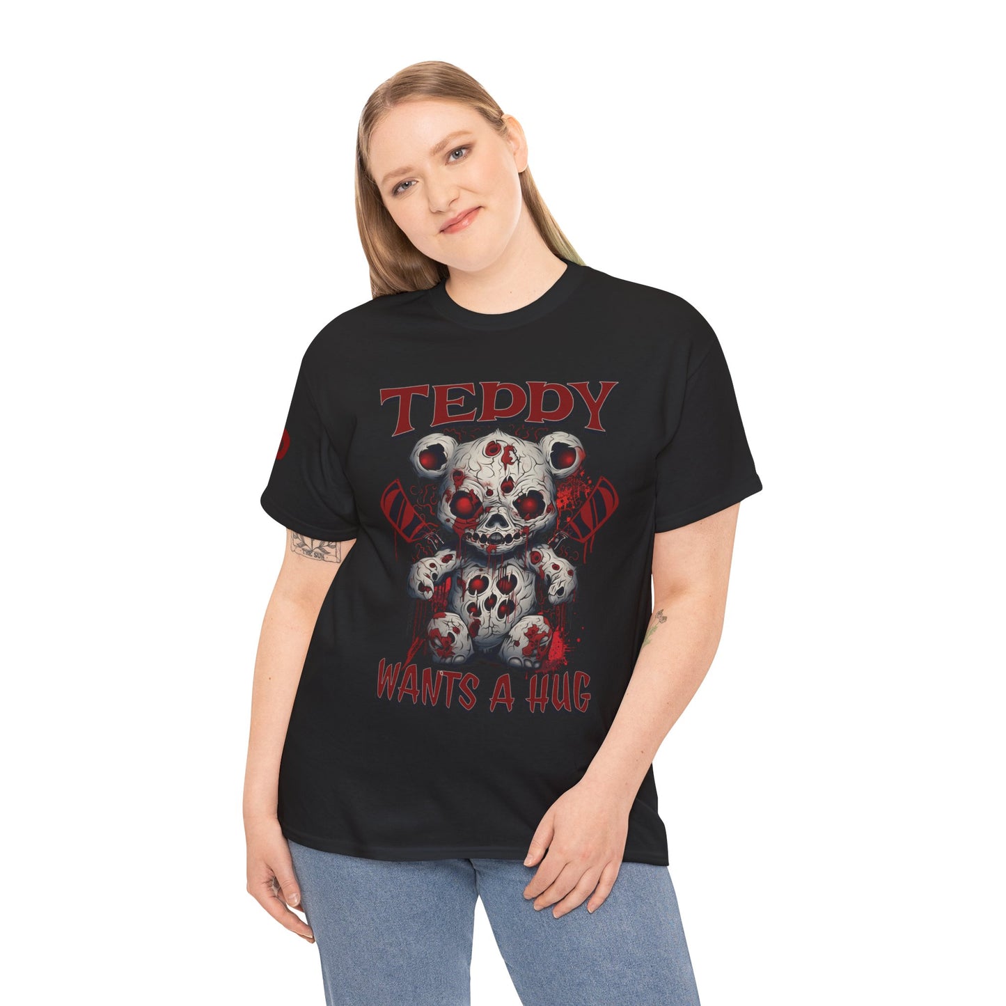 Halloween Evil Teddy Bear Unisex Tee