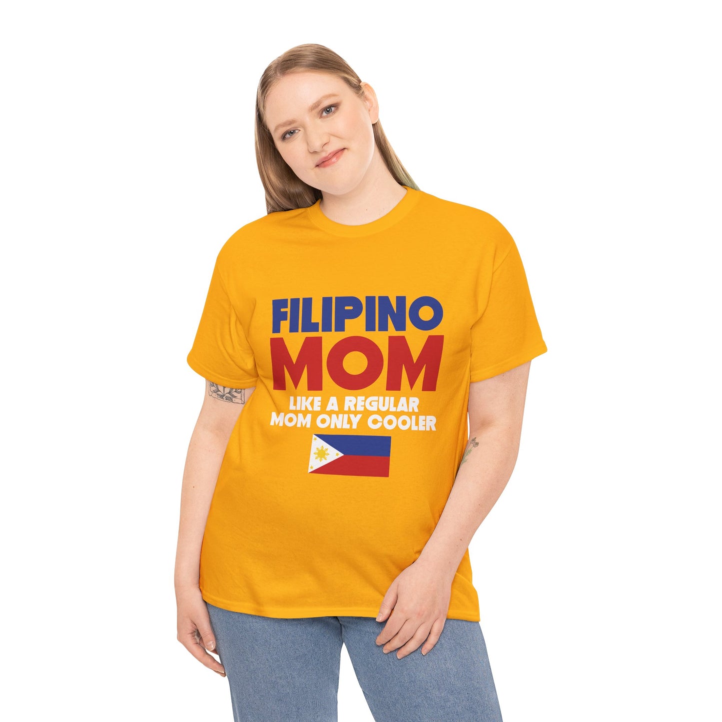 Filipino mom like a regular mom only cooler (Gildan · 5000) Unisex Heavy Cotton Tee