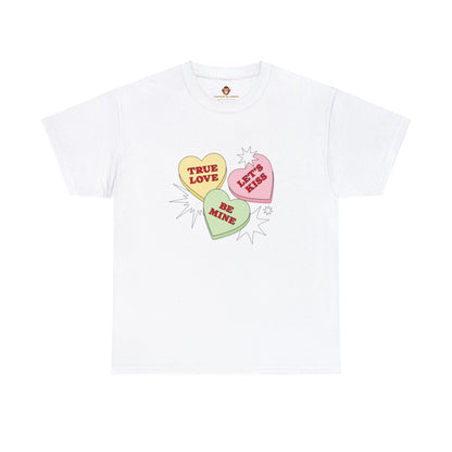 Candy Hearts (Gildan · 5000) Unisex Heavy Cotton Tee