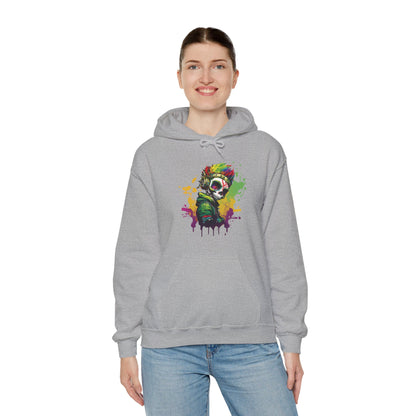 A Colorful Animated Skelly for Adults 1 Unisex Heavy Blend™ Hooded Sweatshirt