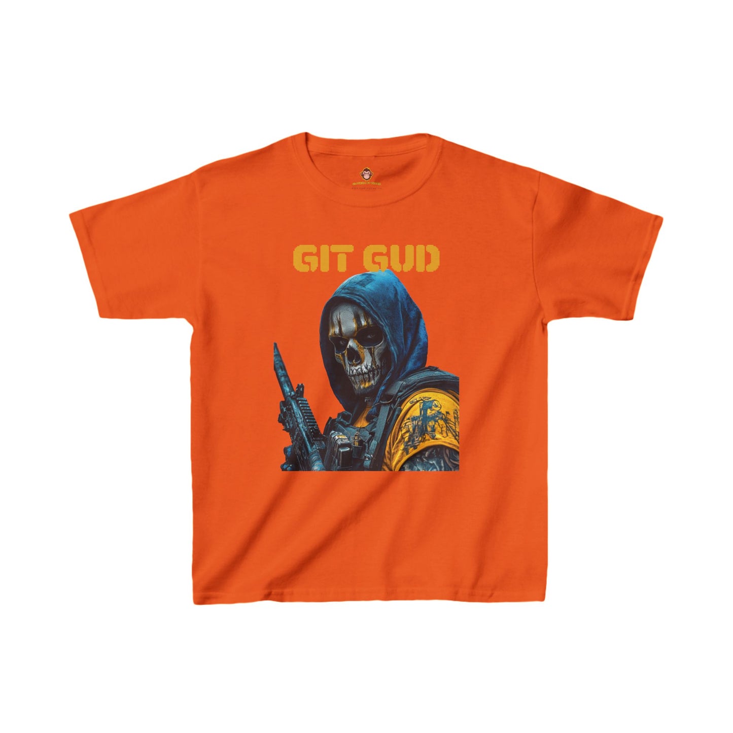 Youth T-Shirt - Skull Faced Soldier Git Gud Design