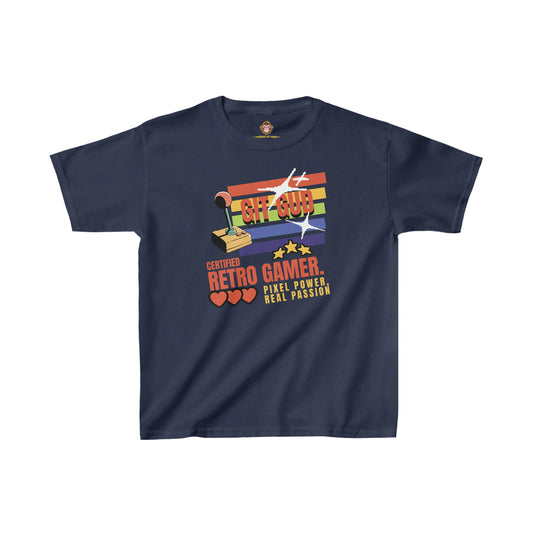 GIT GUD Certified Retro Gamer for kids (Gildan · 5000B) Heavy Cotton™ Tee