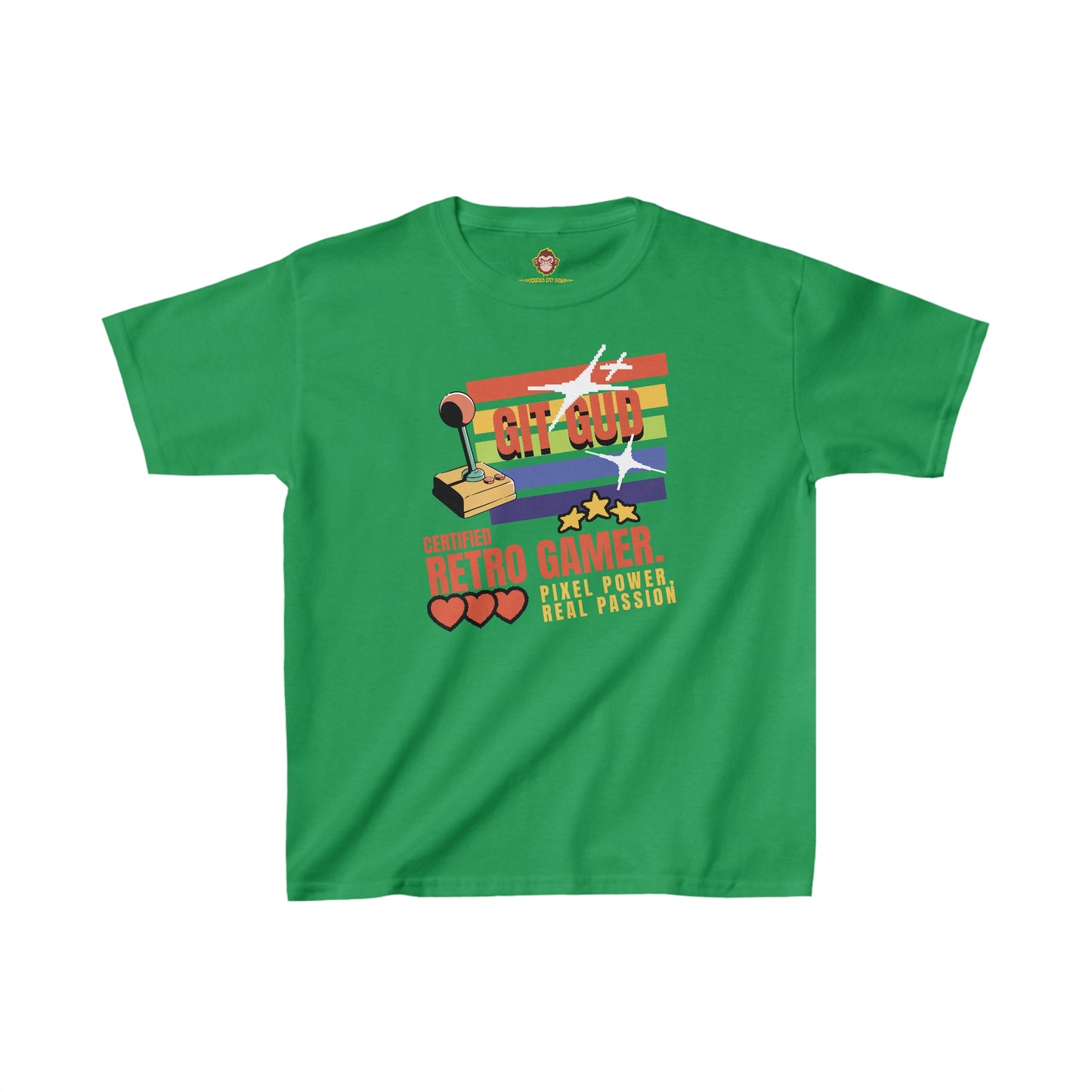 GIT GUD Certified Retro Gamer for kids (Gildan · 5000B) Heavy Cotton™ Tee