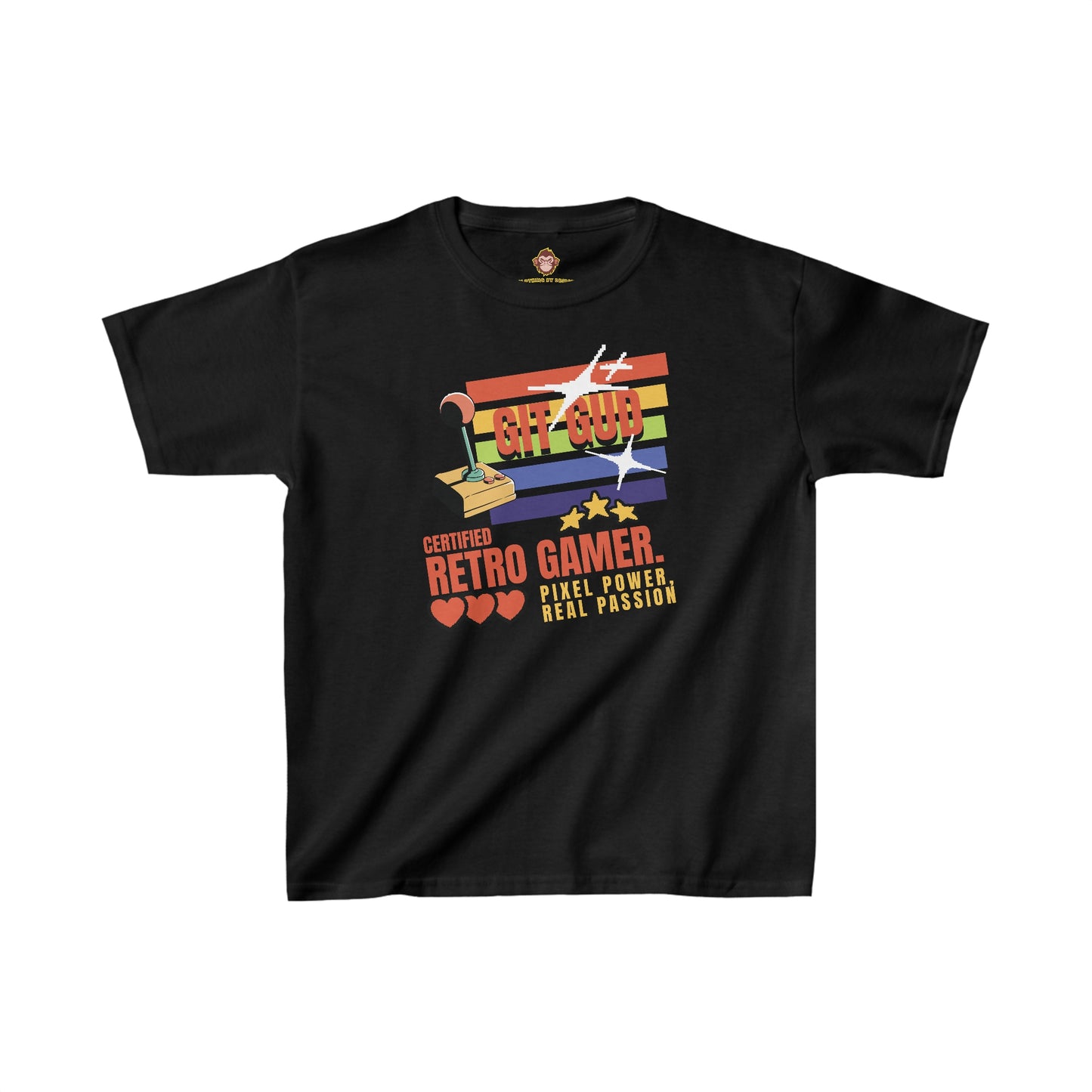 GIT GUD Certified Retro Gamer for kids (Gildan · 5000B) Heavy Cotton™ Tee