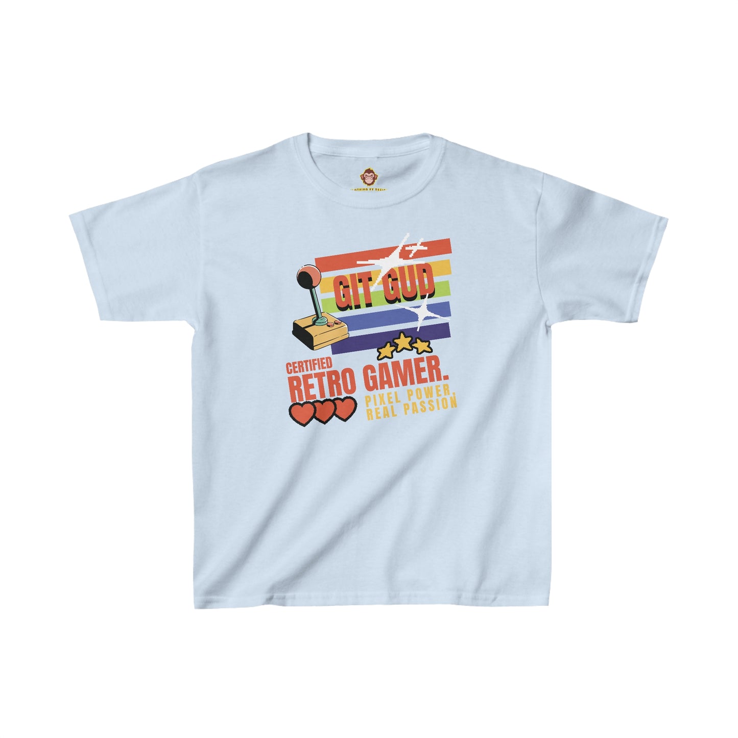 GIT GUD Certified Retro Gamer for kids (Gildan · 5000B) Heavy Cotton™ Tee