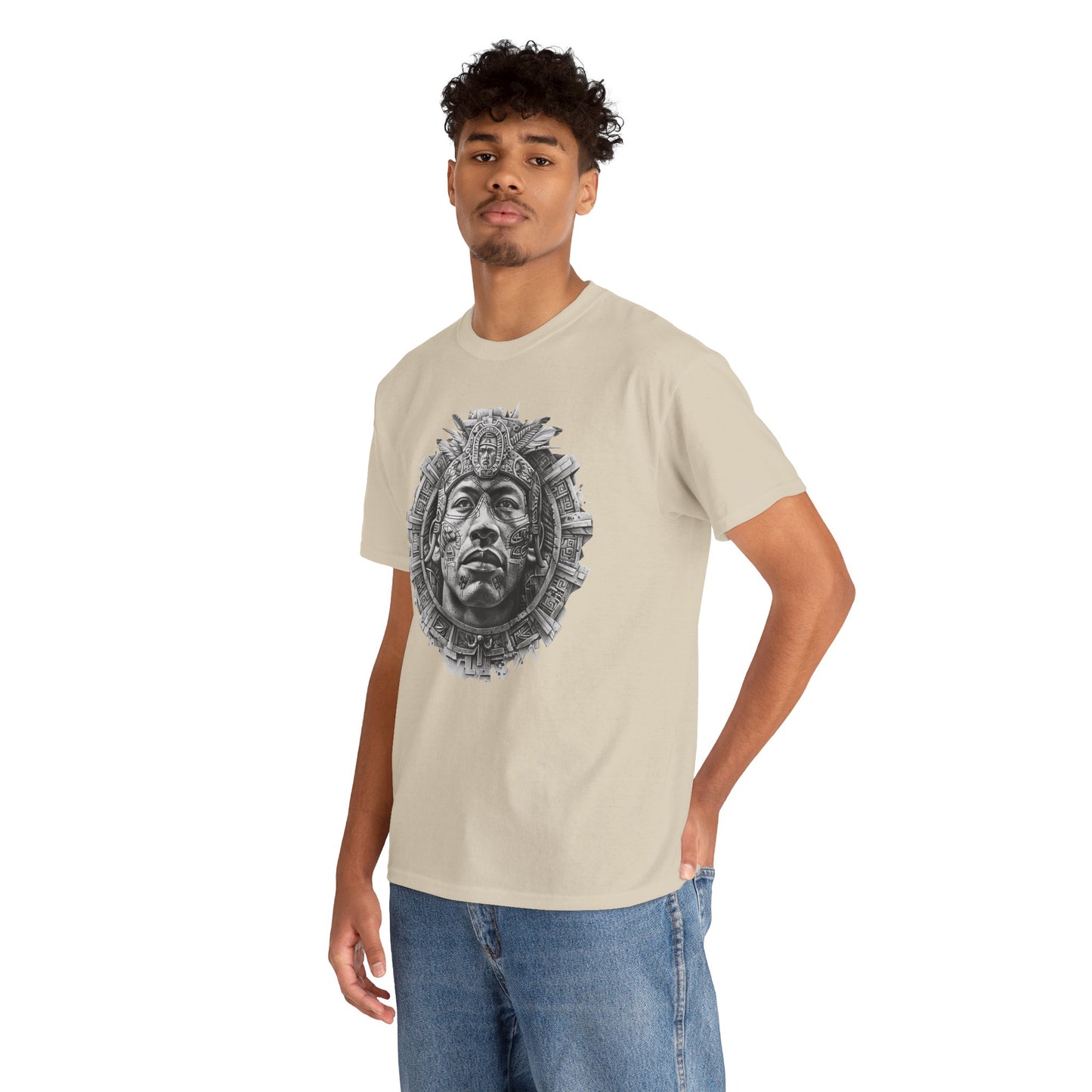 Aztec Man 1 (Gildan · 5000) Unisex Heavy Cotton Tee