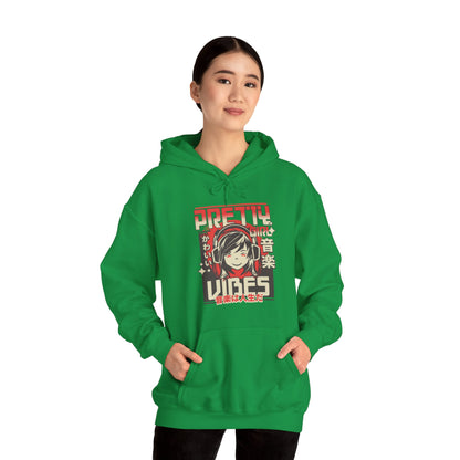 Kawaii Pretty Girl for Adults Unisex Heavy Blend™ Hooded Sweatshirt