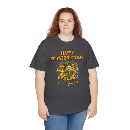 Happy St. Patrick's Day (Gildan · 5000) Unisex Heavy Cotton Tee