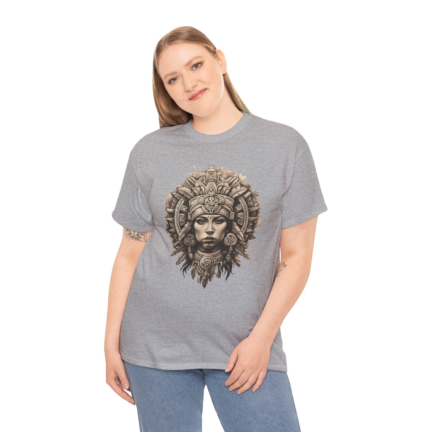 Aztec Woman 1 (Gildan · 5000) Unisex Heavy Cotton Tee