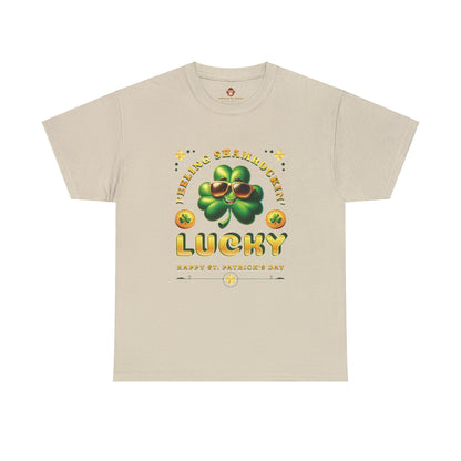 Feeling Shamrockin' Lucky and Blessed (Gildan · 5000) Unisex Heavy Cotton Tee