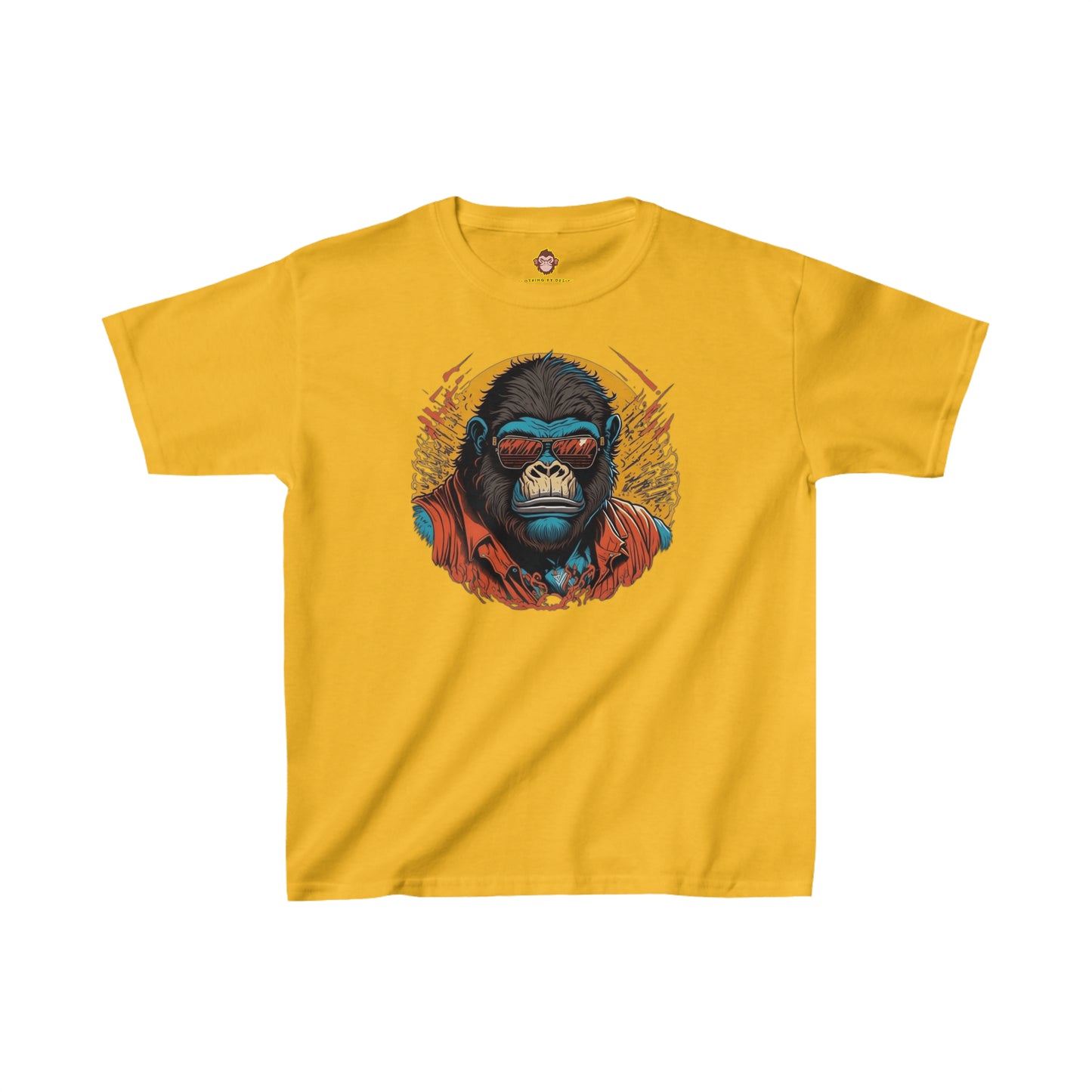 Joe Cool Gorilla for Kids (Gildan · 5000B) Heavy Cotton™ Tee