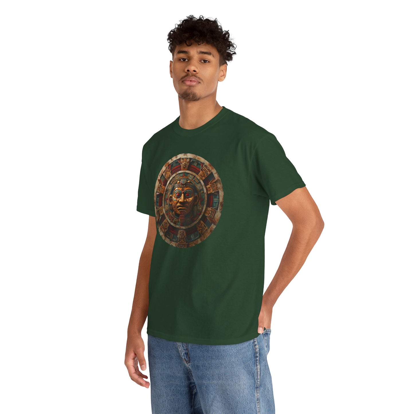 Mayan Calendar 1 (Gildan · 5000) Unisex Heavy Cotton Tee