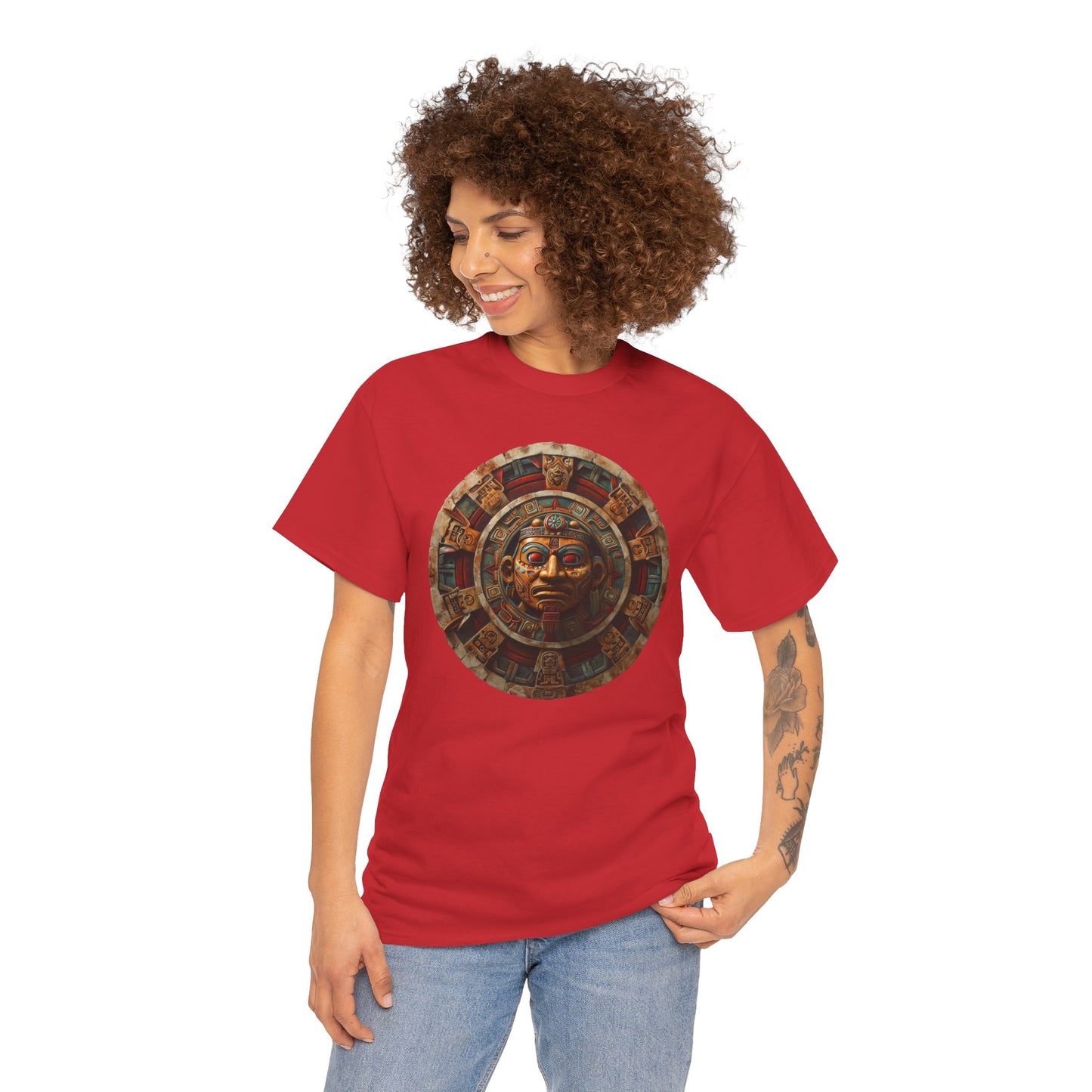 Mayan Calendar 1 (Gildan · 5000) Unisex Heavy Cotton Tee