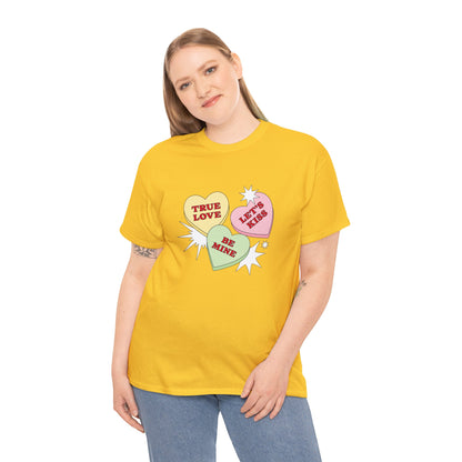 Candy Hearts (Gildan · 5000) Unisex Heavy Cotton Tee