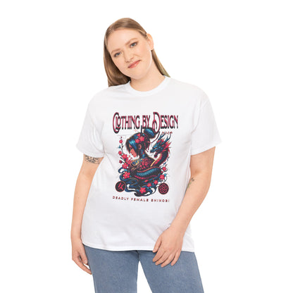 Deadly Female Shinobi (Gildan · 5000) Unisex Heavy Cotton Tee