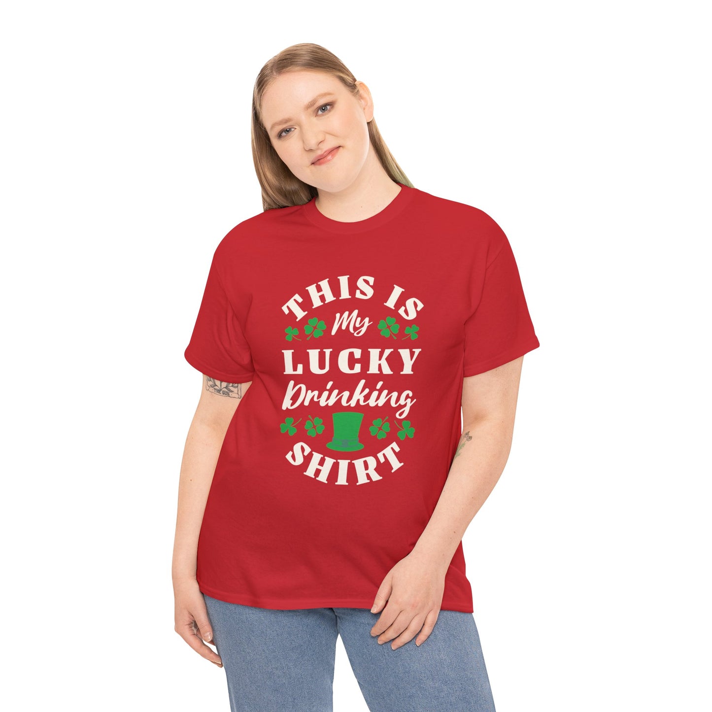 This is my lucky drinking shirt (Gildan · 5000) Unisex Heavy Cotton Tee