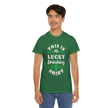 This is my lucky drinking shirt (Gildan · 5000) Unisex Heavy Cotton Tee