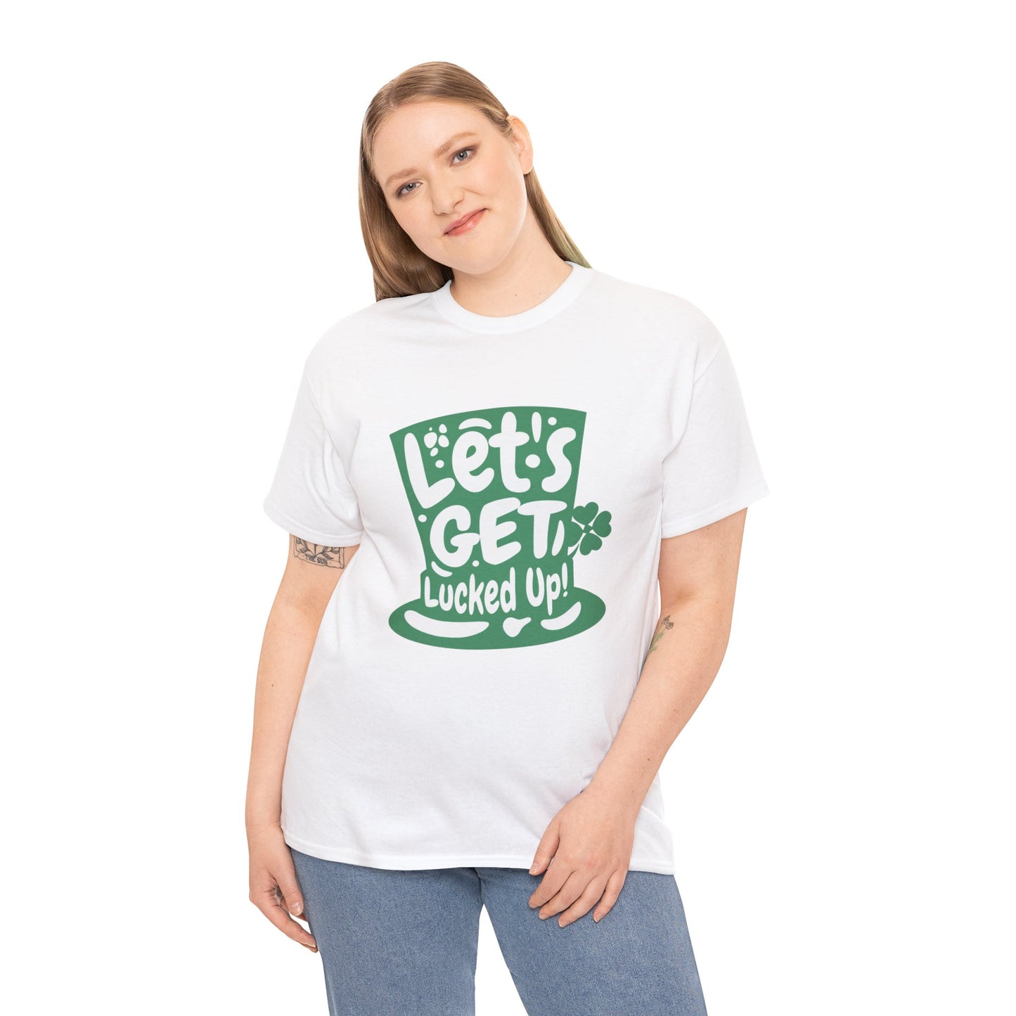 Let's get lucked up (Gildan · 5000) Unisex Heavy Cotton Tee