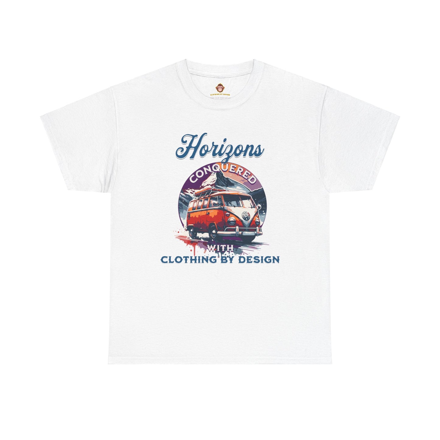 Horizons Conquered with Clothing By Design (Gildan · 5000) Unisex Heavy Cotton Tee