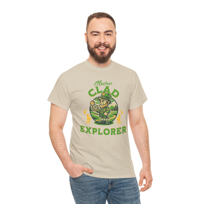 Clover Clad Explorer (Gildan · 5000) Unisex Heavy Cotton Tee