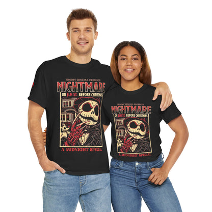 Halloween Tee - Nightmare Before Christmas Elm Street Theme