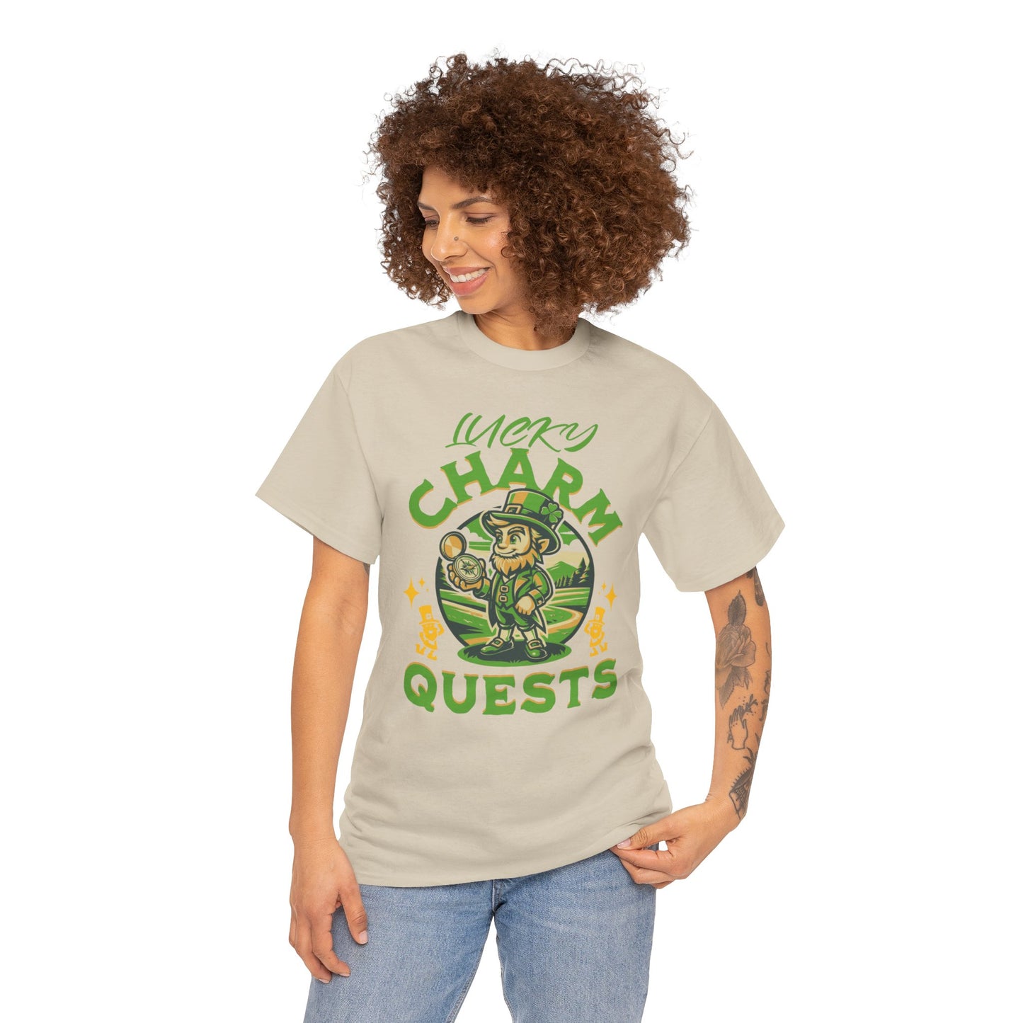 Lucky Charm Quest (Gildan · 5000) Unisex Heavy Cotton Tee