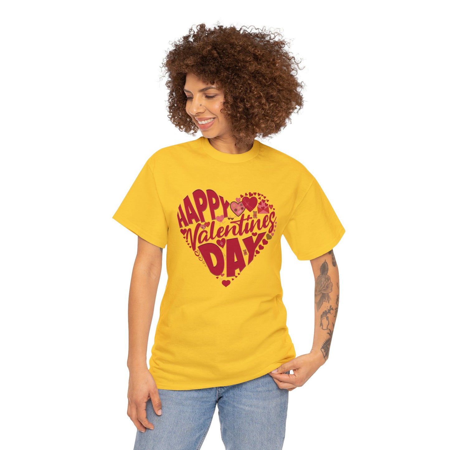 Happy Valentin's Day (Gildan · 5000) Unisex Heavy Cotton Tee