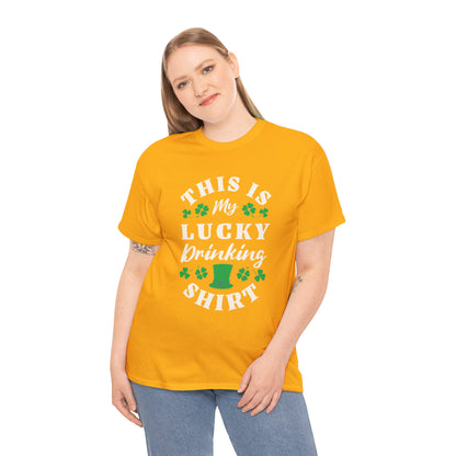 This is my lucky drinking shirt (Gildan · 5000) Unisex Heavy Cotton Tee