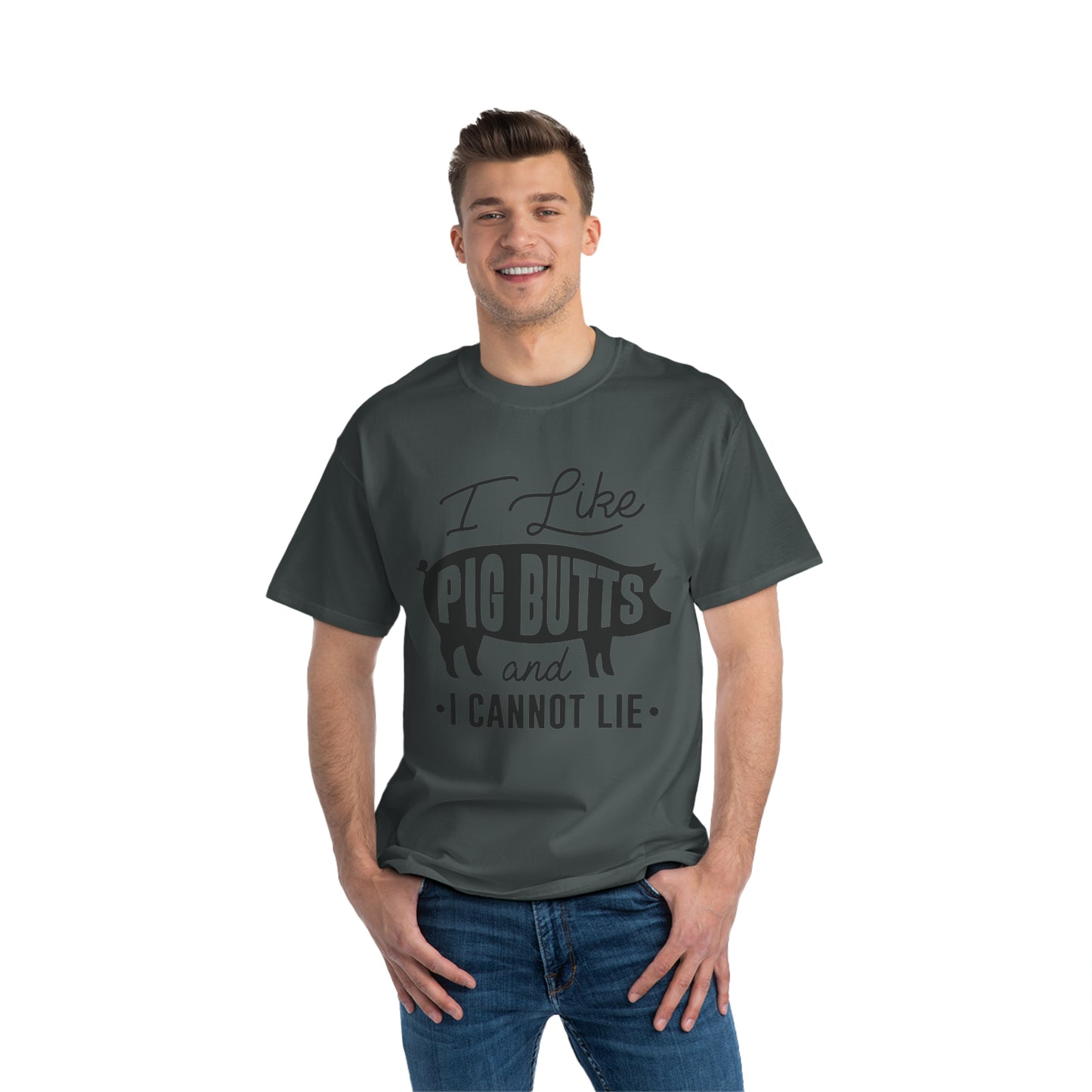 I like pig butts 1 Beefy-T®  Short-Sleeve T-Shirt