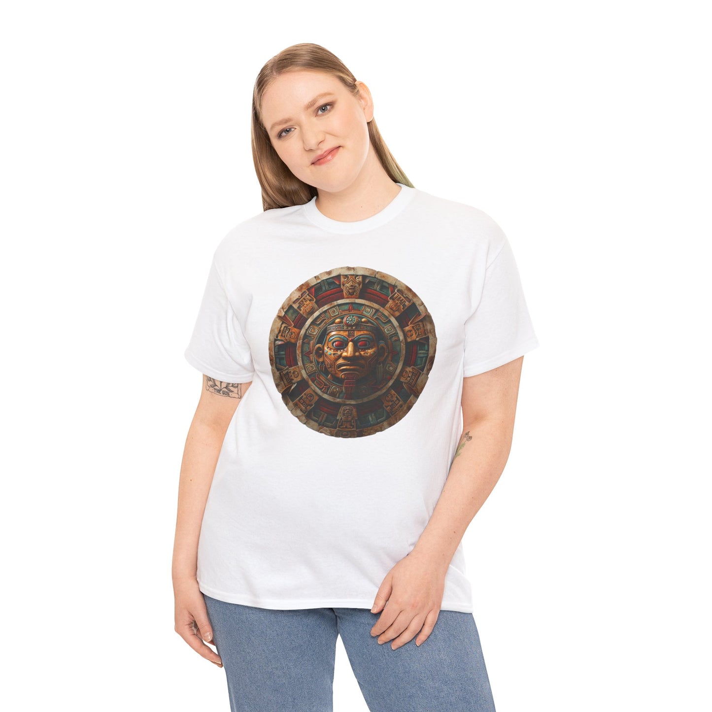 Mayan Calendar 1 (Gildan · 5000) Unisex Heavy Cotton Tee