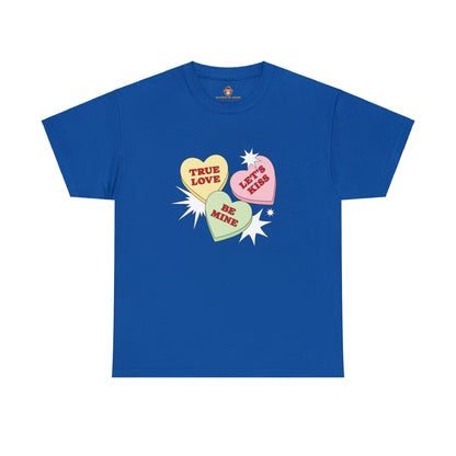 Candy Hearts (Gildan · 5000) Unisex Heavy Cotton Tee