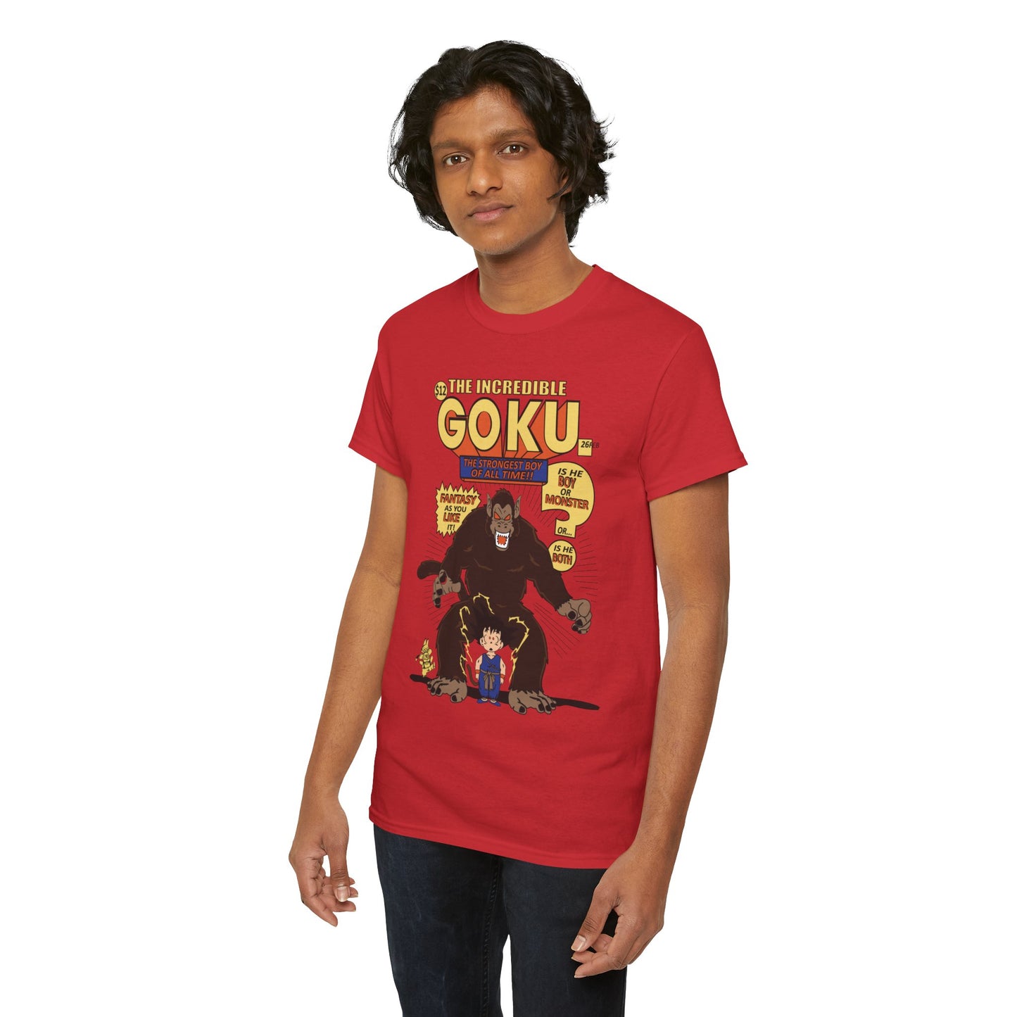 Goku Comic (Gildan · 5000) Unisex Heavy Cotton Tee