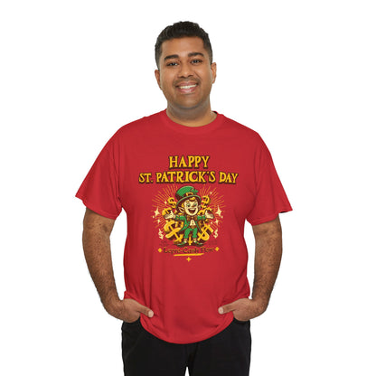 Happy St. Patrick's Day (Gildan · 5000) Unisex Heavy Cotton Tee