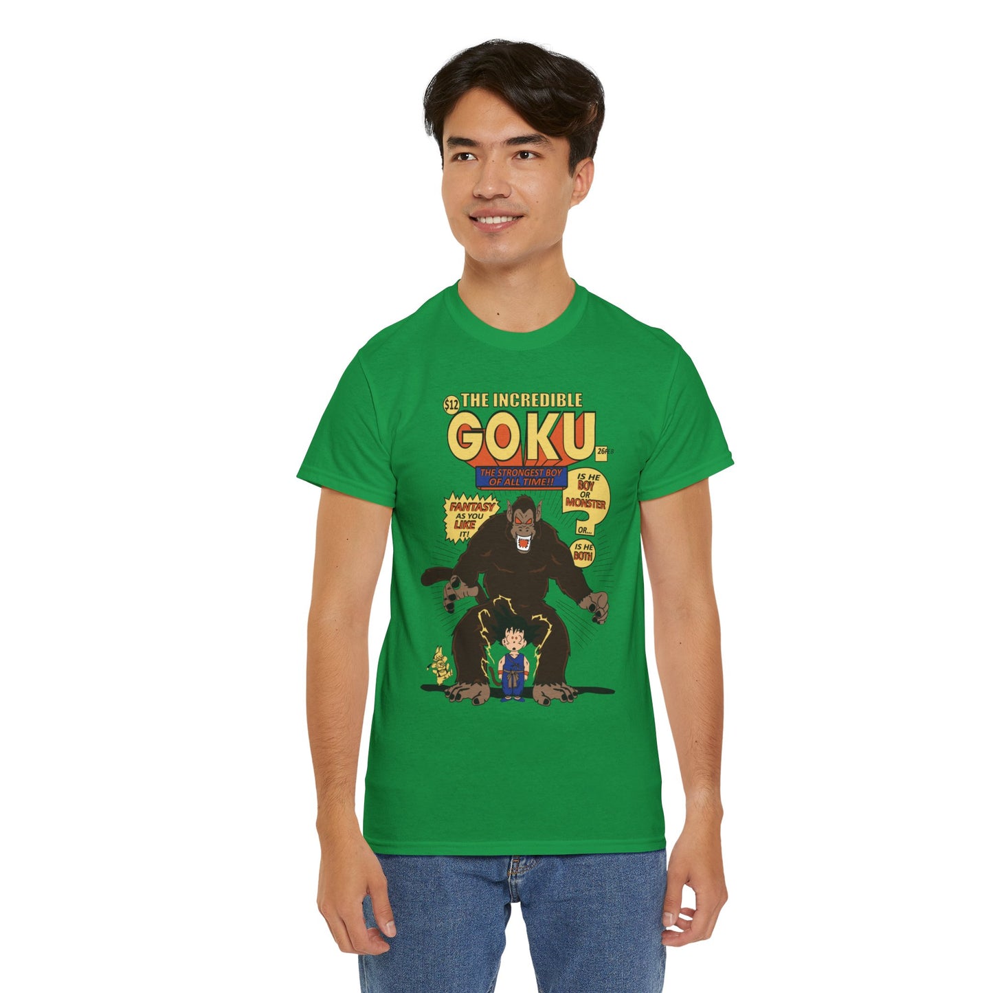 Goku Comic (Gildan · 5000) Unisex Heavy Cotton Tee