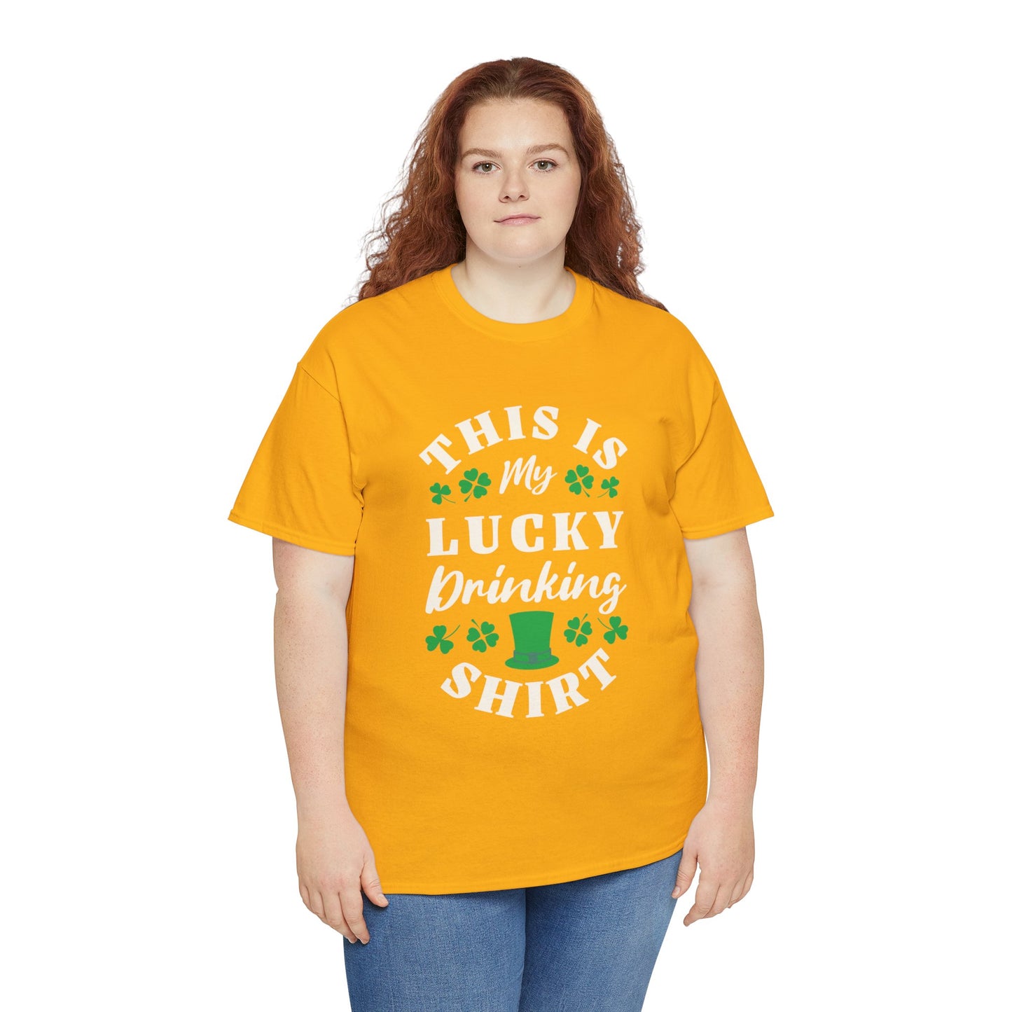 This is my lucky drinking shirt (Gildan · 5000) Unisex Heavy Cotton Tee