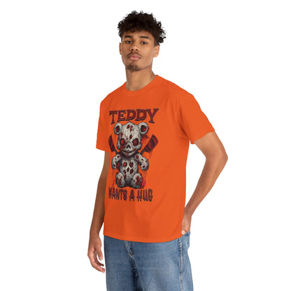 Halloween Evil Teddy Bear Unisex Tee