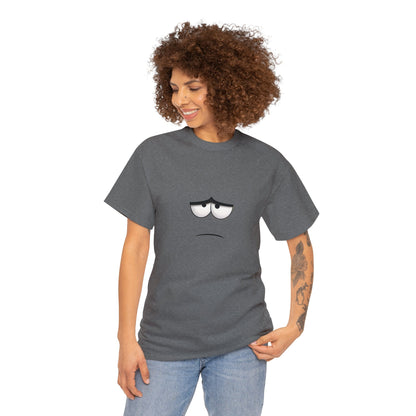 Unhappy Face 1 Unisex Heavy Cotton Tee