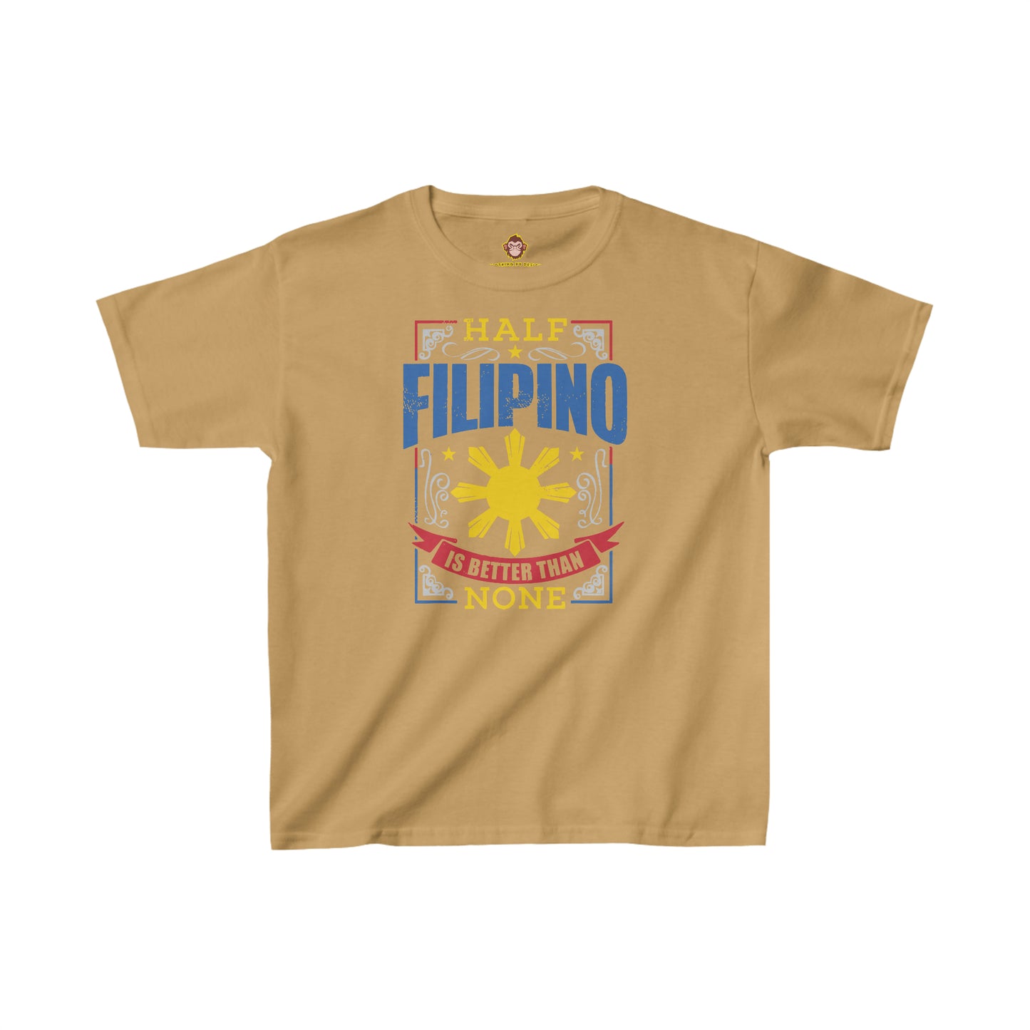 Half Filipino is better than none for Kids (Gildan · 5000B) Heavy Cotton™ Tee