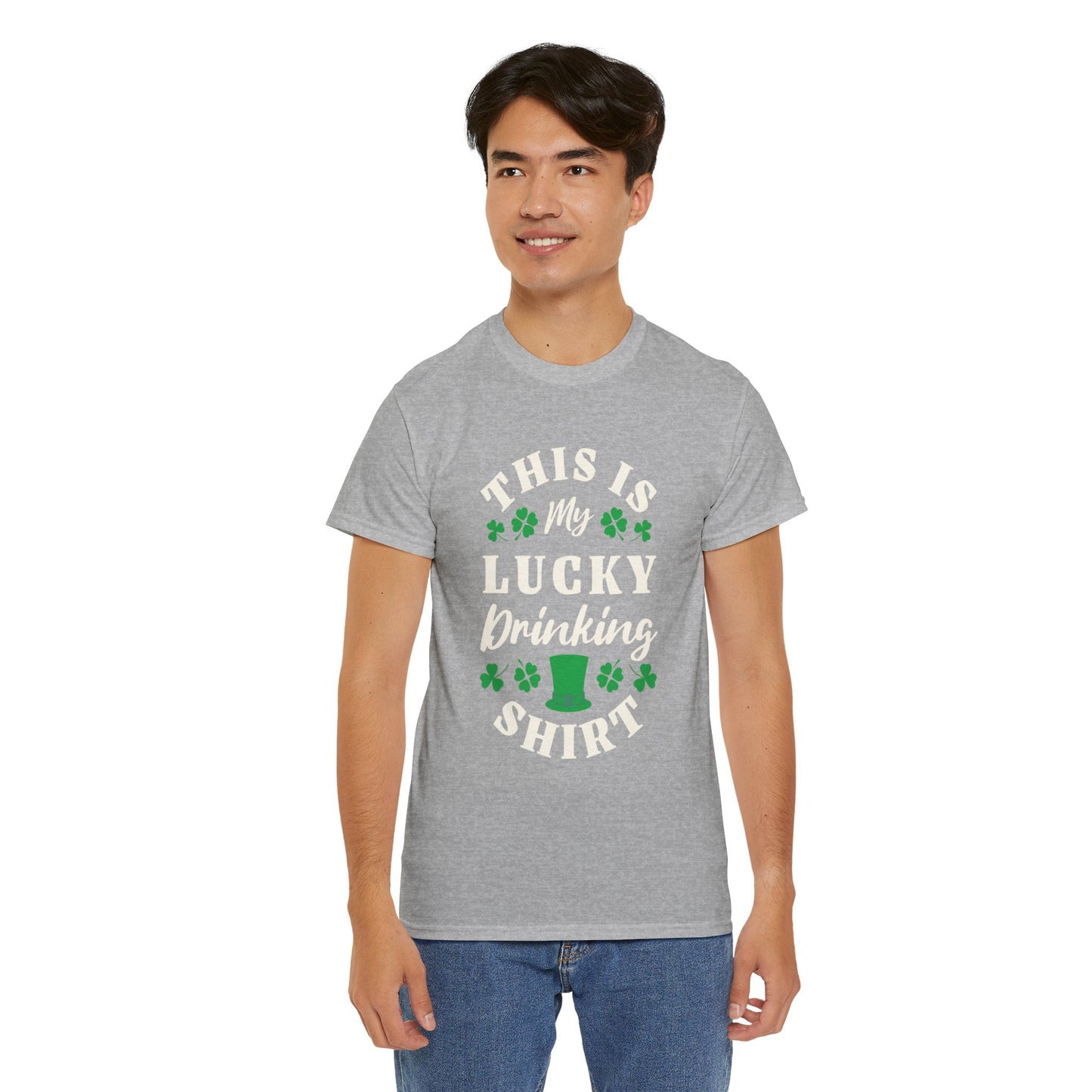 This is my lucky drinking shirt (Gildan · 5000) Unisex Heavy Cotton Tee